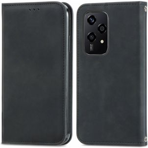 Mobigear Retro Slim HONOR 200 Lite Hoesje Bookcase Portemonnee - Zwart