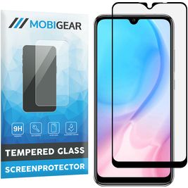 Mobigear Premium Xiaomi Redmi 9C Glazen Screenprotector - Case Friendly - Zwart