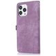 Mobigear Zipper iPhone 14 Pro Hoesje Bookcase Portemonnee - Paars