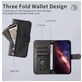Mobigear Zipper iPhone 17 Pro Hoesje Bookcase Portemonnee - Zwart