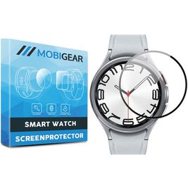 Mobigear Premium Samsung Galaxy Watch 6 Classic - 47 mm Screenprotector Folie - Case Friendly - Zwart