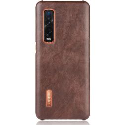 Mobigear Excellent OPPO Find X2 Pro Hoesje Hardcase Backcover - Bruin