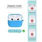 Mobigear Classic Apple AirPods 3 Hoesje Flexibel Siliconen - Blauw