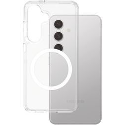 CARE by PanzerGlass Flagship Doorzichtig Samsung Galaxy S25 MagSafe Hoesje Hardcase Backcover - Transparant