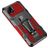Mobigear Armor Stand Realme C21 Hoesje Hardcase Backcover Shockproof met Standaard - Zwart / Rood