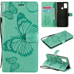 Mobigear Butterfly OPPO A53s Hoesje Bookcase Portemonnee - Turquoise