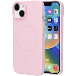 Mobiparts Slim Line iPhone 14 MagSafe Hoesje Hardcase Backcover - Blush Pink