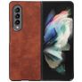 Mobigear Excellent Samsung Galaxy Z Fold 4 Hoesje Hardcase Backcover - Bruin