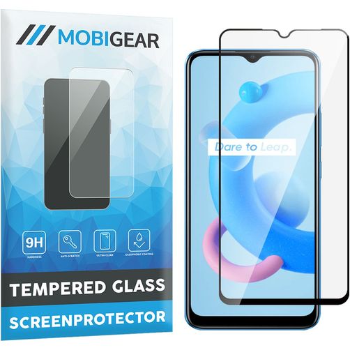 Mobigear Premium Realme C11 (2021) Glazen Screenprotector - Case Friendly - Zwart