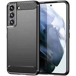 Mobigear Brushed Slim Samsung Galaxy S23 Hoesje Flexibel TPU Backcover - Zwart