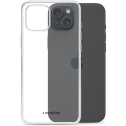 Mobilize Gelly Doorzichtig iPhone 15 Plus Hoesje Flexibel TPU Backcover - Transparant