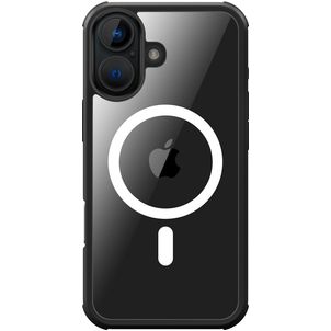 Valenta Full Cover iPhone 16 MagSafe Hoesje Gehard Glas Backcover Shockproof - Zwart