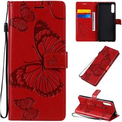 Mobigear Butterfly Sony Xperia L4 Hoesje Bookcase Portemonnee - Rood