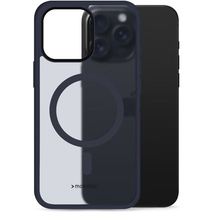 Mobilize Hybrid Pro iPhone 16 Pro Max MagSafe Hoesje Hardcase Backcover Shockproof - Blauw