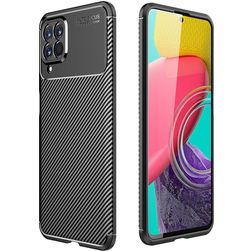 Mobigear Racing Samsung Galaxy M53 Hoesje Flexibel TPU Backcover - Zwart
