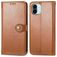 Mobigear Snap Button Xiaomi Redmi A1 4G Hoesje Bookcase Portemonnee - Bruin