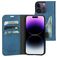 Mobiparts Classic Wallet iPhone 14 Pro Hoesje Bookcase Portemonnee - Steel Blue