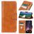 Mobigear Classy iPhone 13 Hoesje Bookcase Portemonnee - Cognac