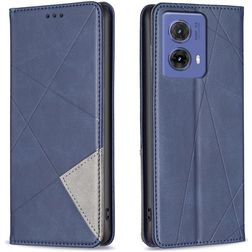 Mobigear Rhombus Slim Motorola Moto G85 Hoesje Bookcase - Blauw