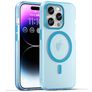 Mobigear Shockproof iPhone 16 Pro MagSafe Hoesje Flexibel TPU Backcover - Blauw
