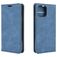 Mobigear Retro Slim iPhone 12 Hoesje Bookcase Portemonnee - Blauw