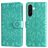 Mobigear Sunflower Samsung Galaxy A37 Hoesje Bookcase Portemonnee - Groen