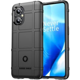 Mobigear Rugged Shield OPPO Reno 7 Lite Hoesje Flexibel TPU Backcover Shockproof - Zwart