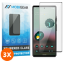 Mobigear Premium Google Pixel 7a Glazen Screenprotector - Case Friendly - Zwart (3-Pack)