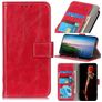Mobigear Basic Samsung Galaxy S21 FE Hoesje Bookcase Portemonnee - Rood