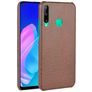 Mobigear Croco Huawei P40 Lite E Hoesje Hardcase Backcover - Bruin