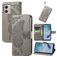 Mobigear Butterfly Motorola Moto E13 Hoesje Bookcase Portemonnee - Grijs
