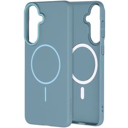Mobiparts Slim Line Samsung Galaxy A57 MagSafe Hoesje Hardcase Backcover - Sage Green