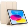 Mobigear Tri-Fold Gel iPad 11 (2025) Hoes TPU,Kunstleer Bookcase - Goud
