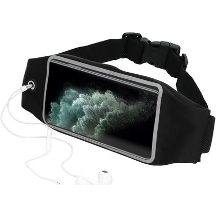 Mobiparts Comfort Fit Belt Telefoonhouder Hardlopen iPhone 11 Pro Max Sport Hoesje Neopreen Heuptas - Zwart