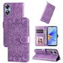 Mobigear Sunflower OPPO A17 Hoesje Bookcase Portemonnee - Paars