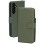 Mobiparts Samsung Galaxy A35 Hoesje Echt Leer Bookcase Portemonnee - Groen