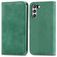 Mobigear Retro Slim Samsung Galaxy S21 FE Hoesje Bookcase Portemonnee - Groen