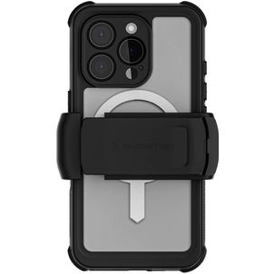 Ghostek Nautical Belt iPhone 16 Pro Waterdicht MagSafe Hoesje Hardcase Backcover Shockproof - Transparant / Zwart