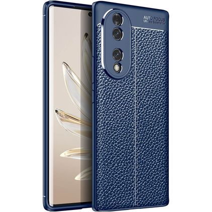 Mobigear Luxury HONOR 70 Hoesje Flexibel TPU Backcover - Blauw