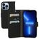 Mobiparts Saffiano Wallet iPhone 13 Pro Hoesje Bookcase Portemonnee - Zwart