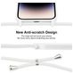 Mobigear Lanyard iPhone 15 Pro Siliconen Hoesje met koord - Wit