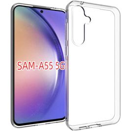 Mobigear Basics Doorzichtig Samsung Galaxy A55 Hoesje Flexibel TPU Backcover - Transparant