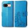 Mobigear Clover Google Pixel 8a Hoesje Bookcase Portemonnee - Blauw