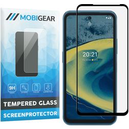 Mobigear Premium Nokia XR20 Glazen Screenprotector - Case Friendly - Zwart