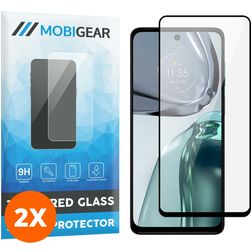Mobigear Premium Motorola Moto G62 Glazen Screenprotector - Case Friendly - Zwart (2-Pack)