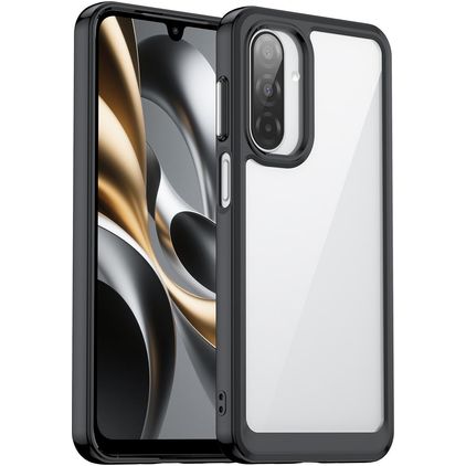 Mobigear Crystal Samsung Galaxy A17 Hoesje Hardcase Backcover - Zwart