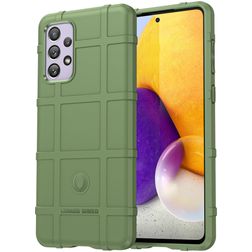 Mobigear Rugged Shield Samsung Galaxy A73 Hoesje Flexibel TPU Backcover Shockproof - Groen