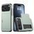 Mobigear Card iPhone 18 Pro Hoesje Hardcase Backcover Shockproof met Pasjeshouder - Dark Green