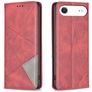 Mobigear Rhombus Slim iPhone Air Hoesje Bookcase - Rood
