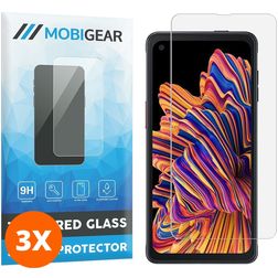 Mobigear Samsung Galaxy Xcover Pro Glazen Screenprotector - Case Friendly (3-Pack)